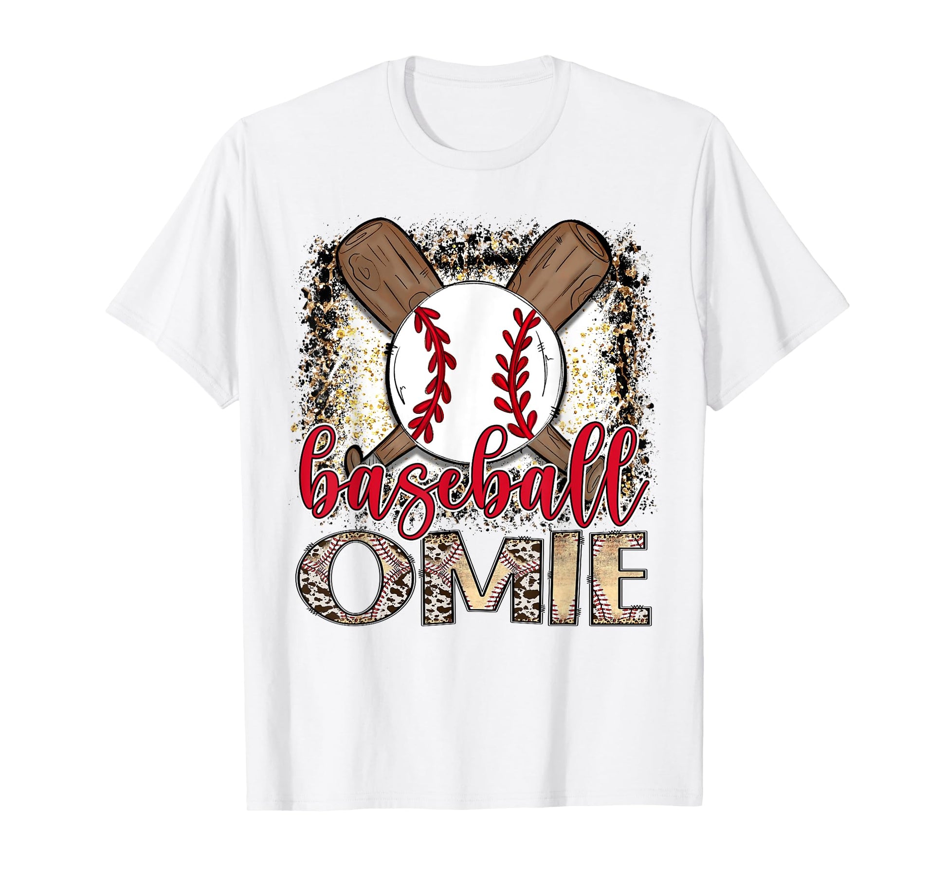 Baseball Omie Leopard Proud Ball Omie T-Shirt - Unique Graphic for Adults - T-Shirt, Sweatshirt, Hoodie