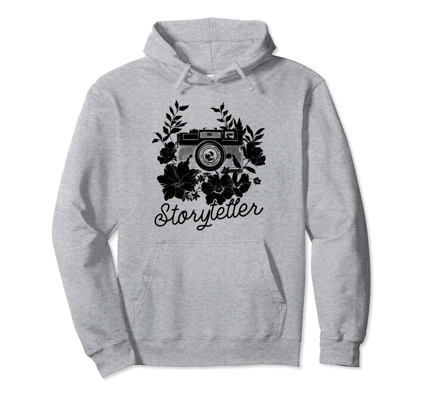 Photographer Storyteller Camera Flowers Hoodie - Novelty Apparel Unisex - T-Shirt, Sweatshirt, Hoodie