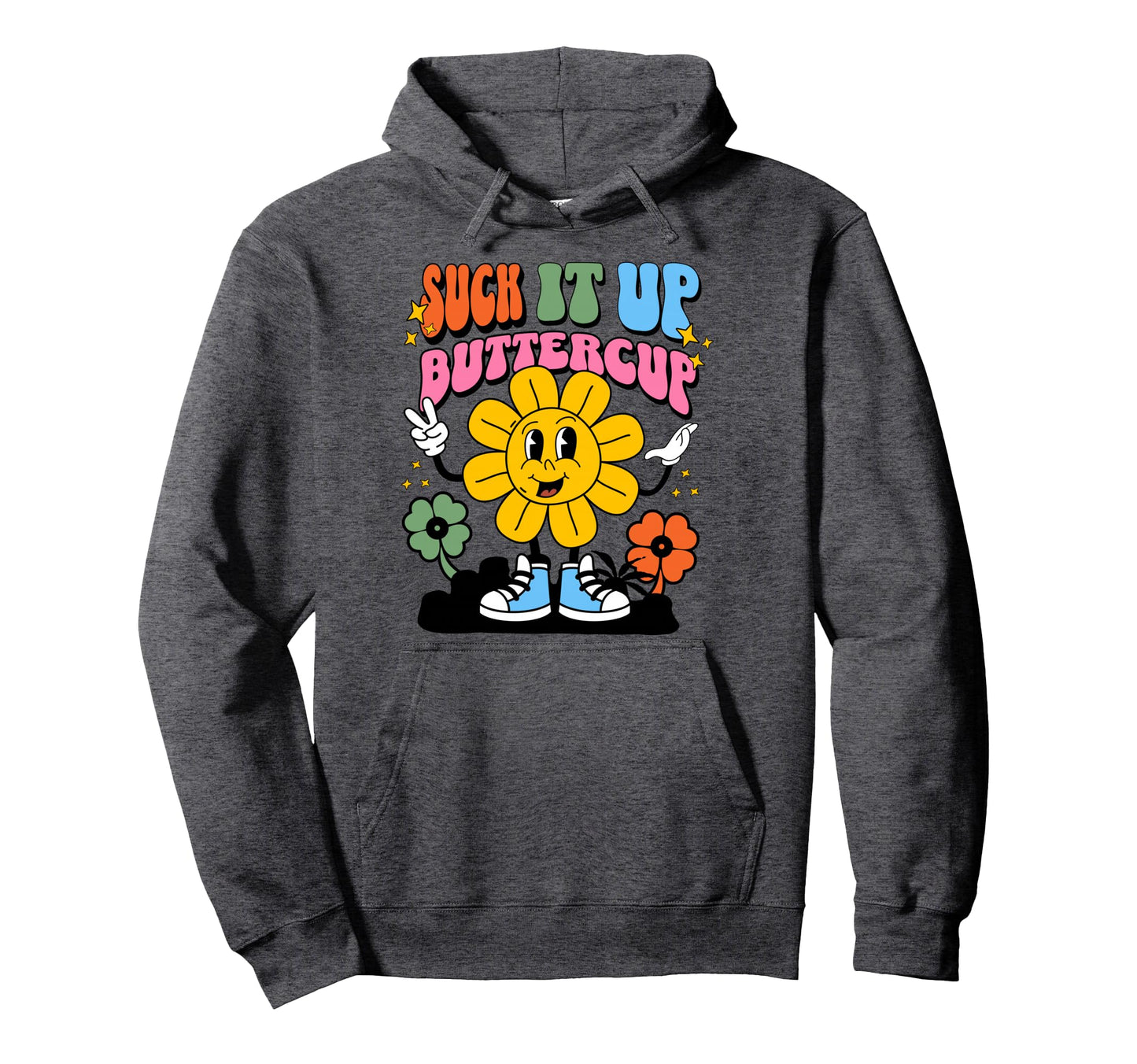 Womens Suck It Up Buttercup Rainbow Hoodie - Streetwear Style for Adults - T-Shirt, Sweatshirt, Hoodie