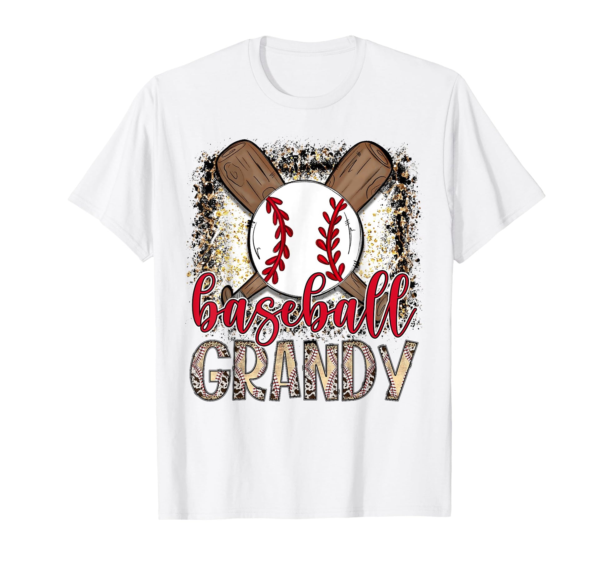 Baseball Grandy Leopard Proud Ball Grandy T-Shirt - Graphic Print Unisex - T-Shirt, Sweatshirt, Hoodie
