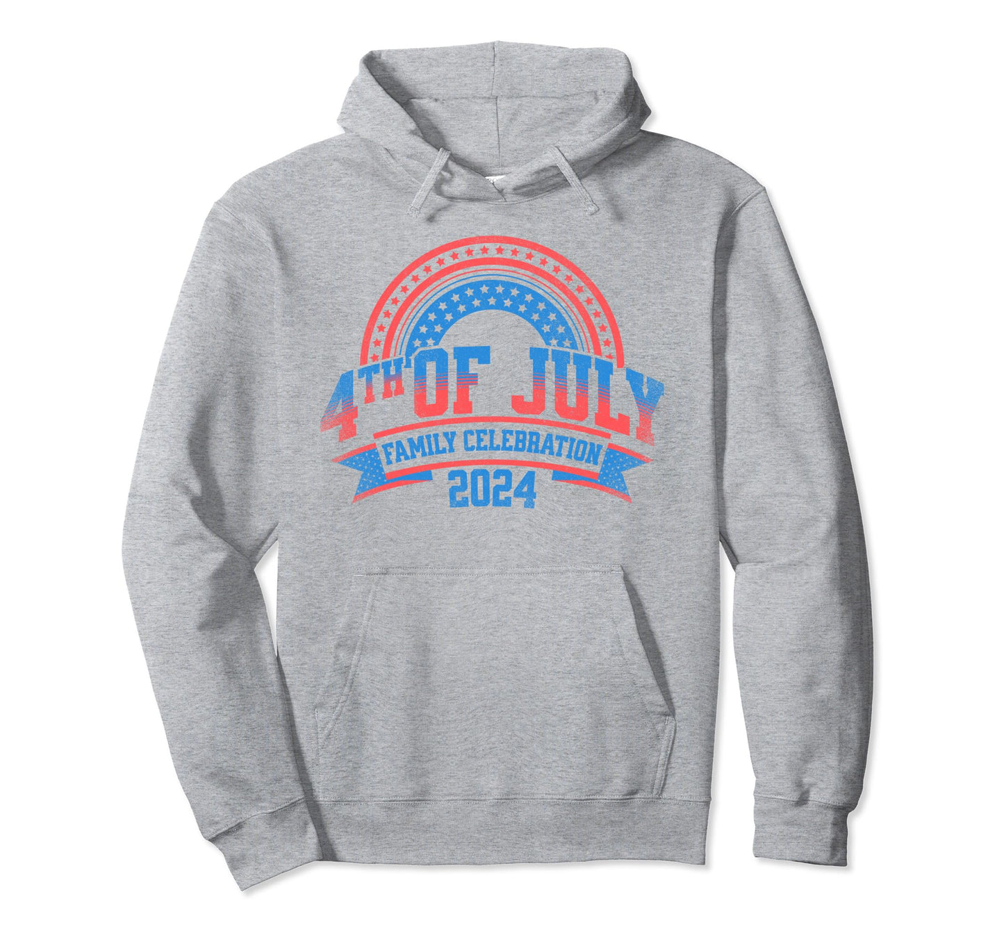 Patriotic Rainbow 4Th July Family Hoodie - Casual Everyday Wear Unisex - T-Shirt, Sweatshirt, Hoodie