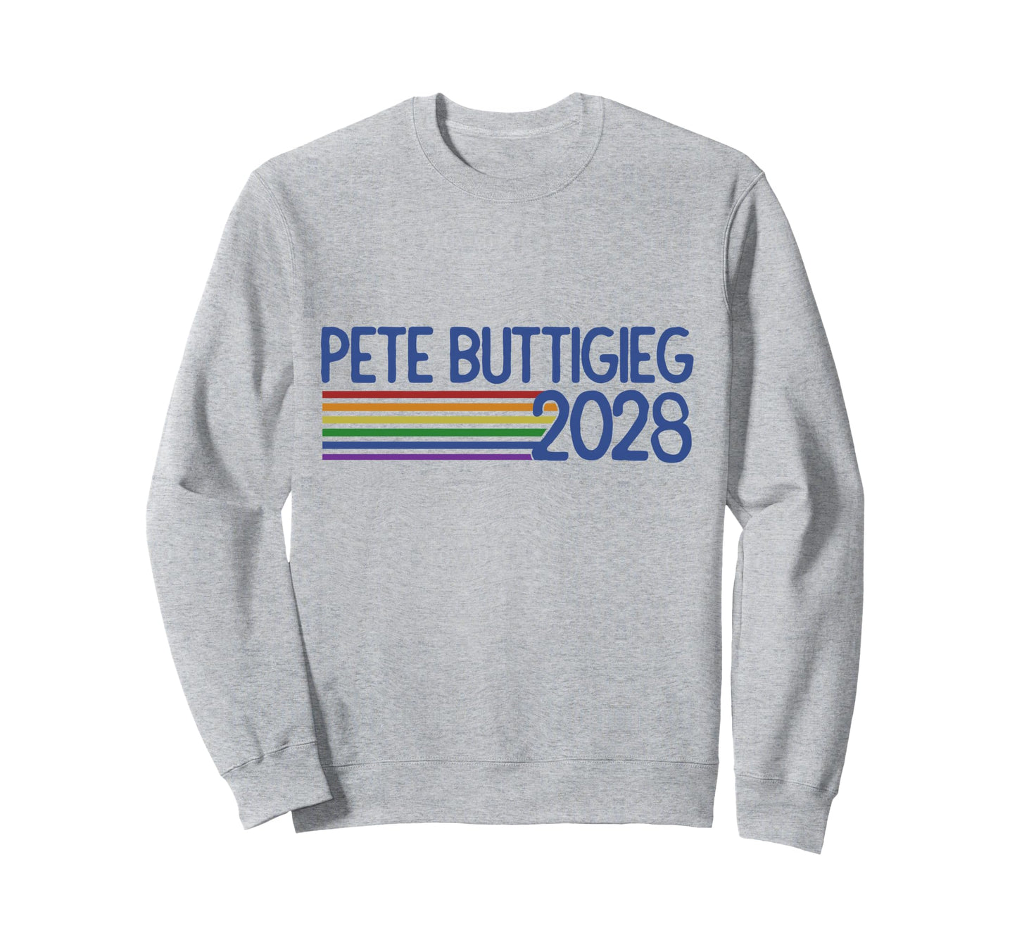 Pete Buttigieg 2028 Rainbow Mayor Sweatshirt - Custom Art Print Unisex - T-Shirt, Sweatshirt, Hoodie