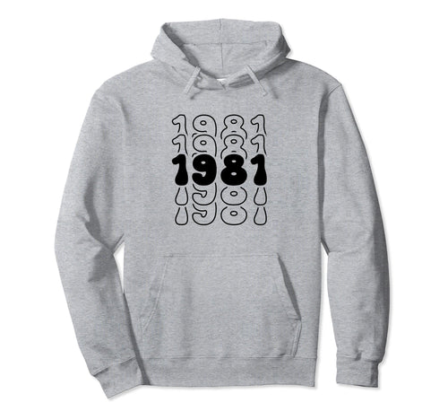 43 Year Old Groovy 43Rd Birthday Hoodie - Casual Everyday Wear Men Women - T-Shirt, Sweatshirt, Hoodie