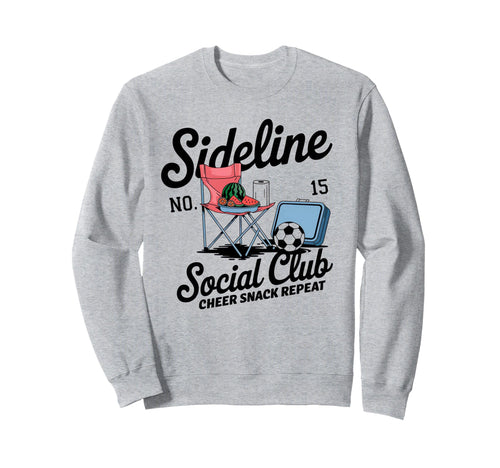 Sideline Social Club Soccer Mom Game Sweatshirt - Custom Art Print Unisex - T-Shirt, Sweatshirt, Hoodie