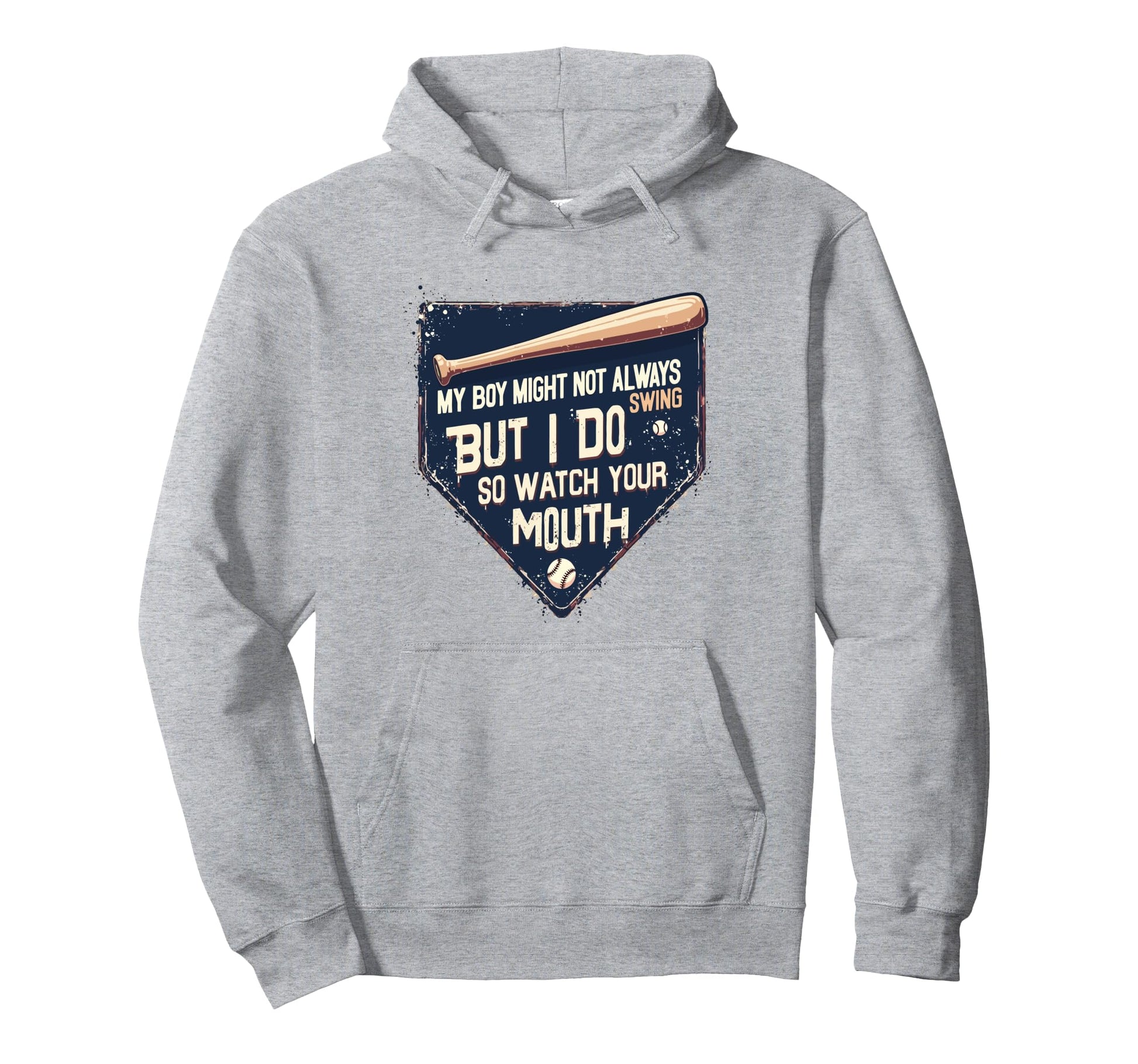 Funny Baseball Parent Swing Joke Hoodie - Custom Art Print Men Women - T-Shirt, Sweatshirt, Hoodie