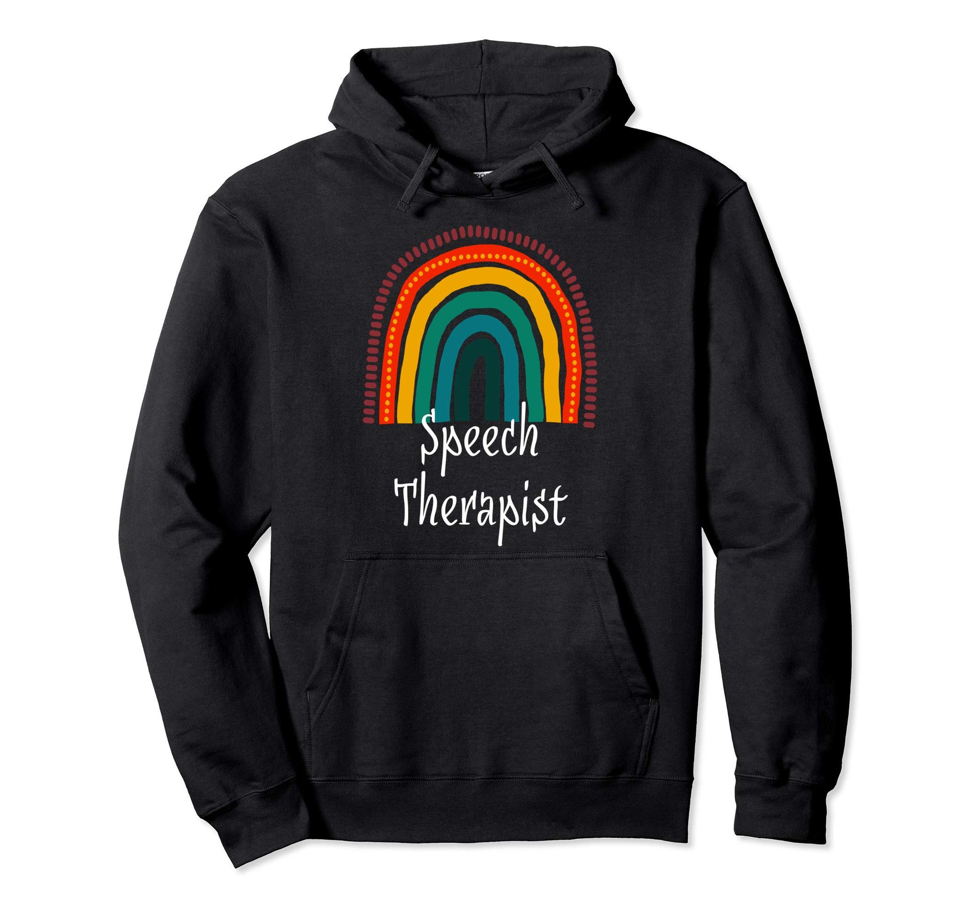 Colorful Colors Boho Rainbow Art Speech Hoodie - Minimalist Print Unisex - T-Shirt, Sweatshirt, Hoodie