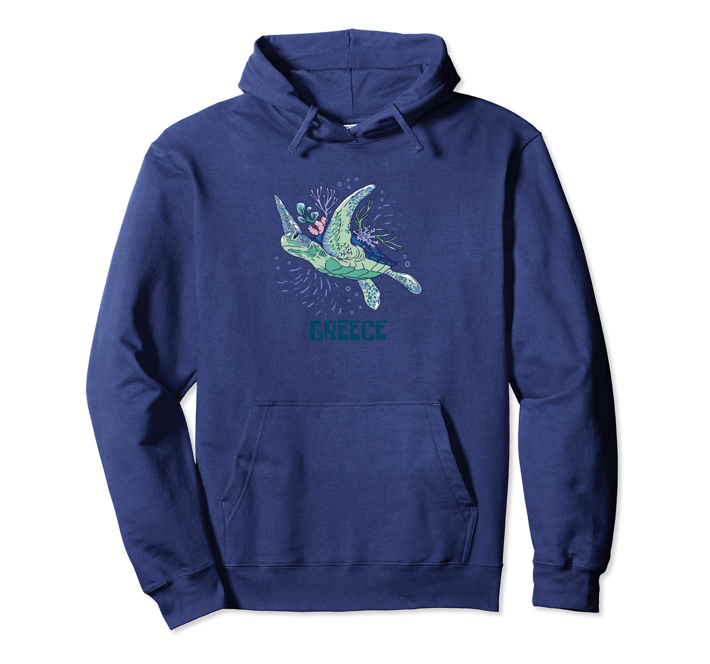 Sea Turtle Greece Vacation Boho Bohemian Hoodie - Trendy Graphic Men Women - T-Shirt, Sweatshirt, Hoodie