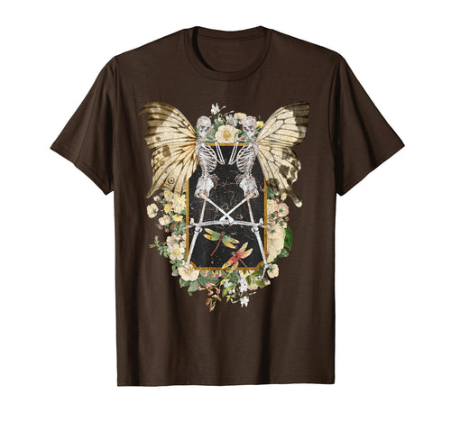 Fairy Grunge Butterfly Wing Skeleton T-Shirt - Aesthetic Graphic Men Women - T-Shirt, Sweatshirt, Hoodie