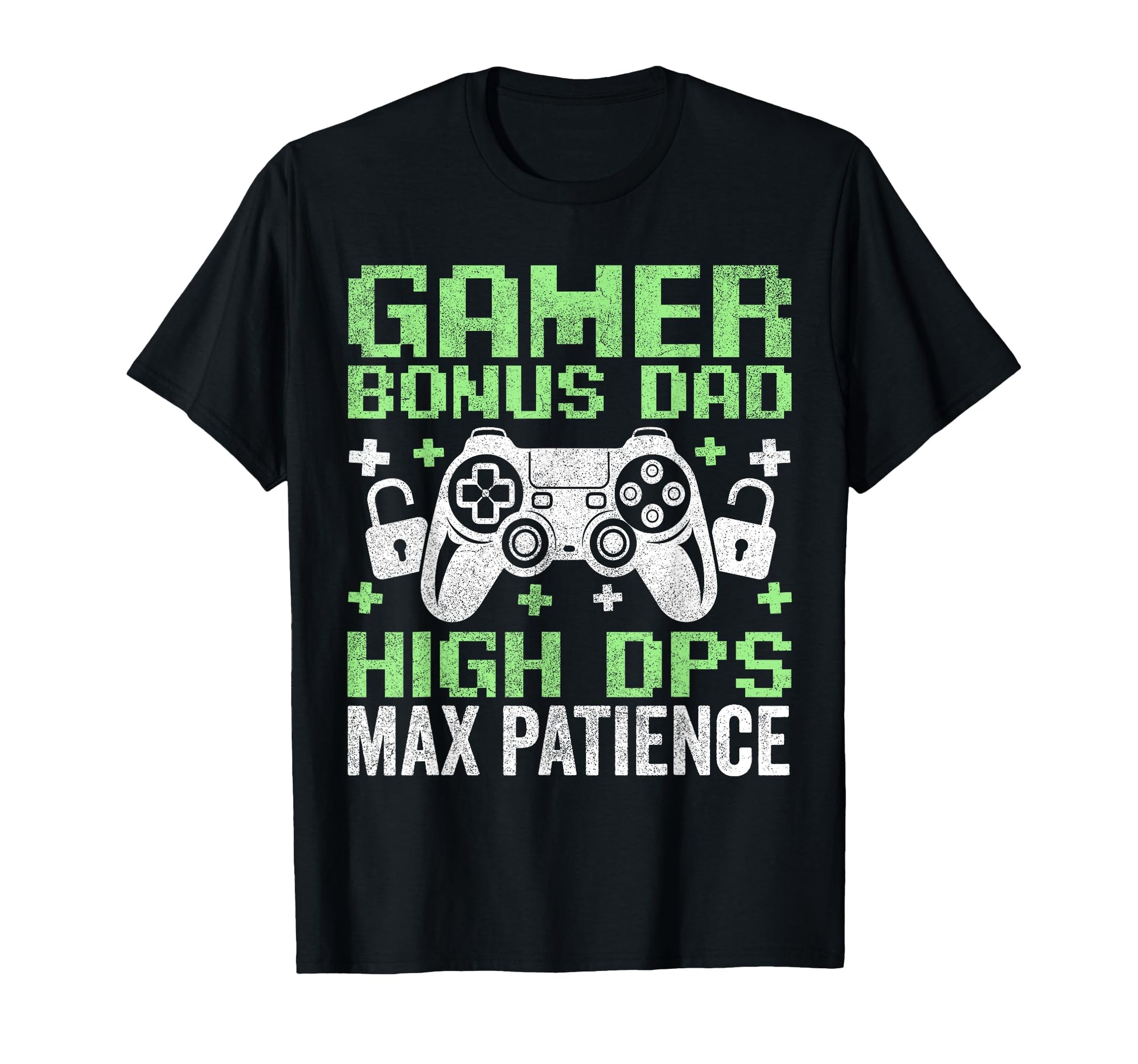 Gamer Stepdad Fathers Day Bonus Dad High T-Shirt - Graphic Print Men Women - T-Shirt, Sweatshirt, Hoodie