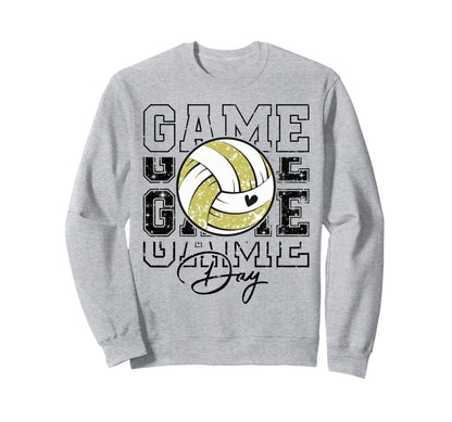 Volleyball Game Day Volleyball Mom Sweatshirt - Novelty Apparel for Adults - T-Shirt, Sweatshirt, Hoodie