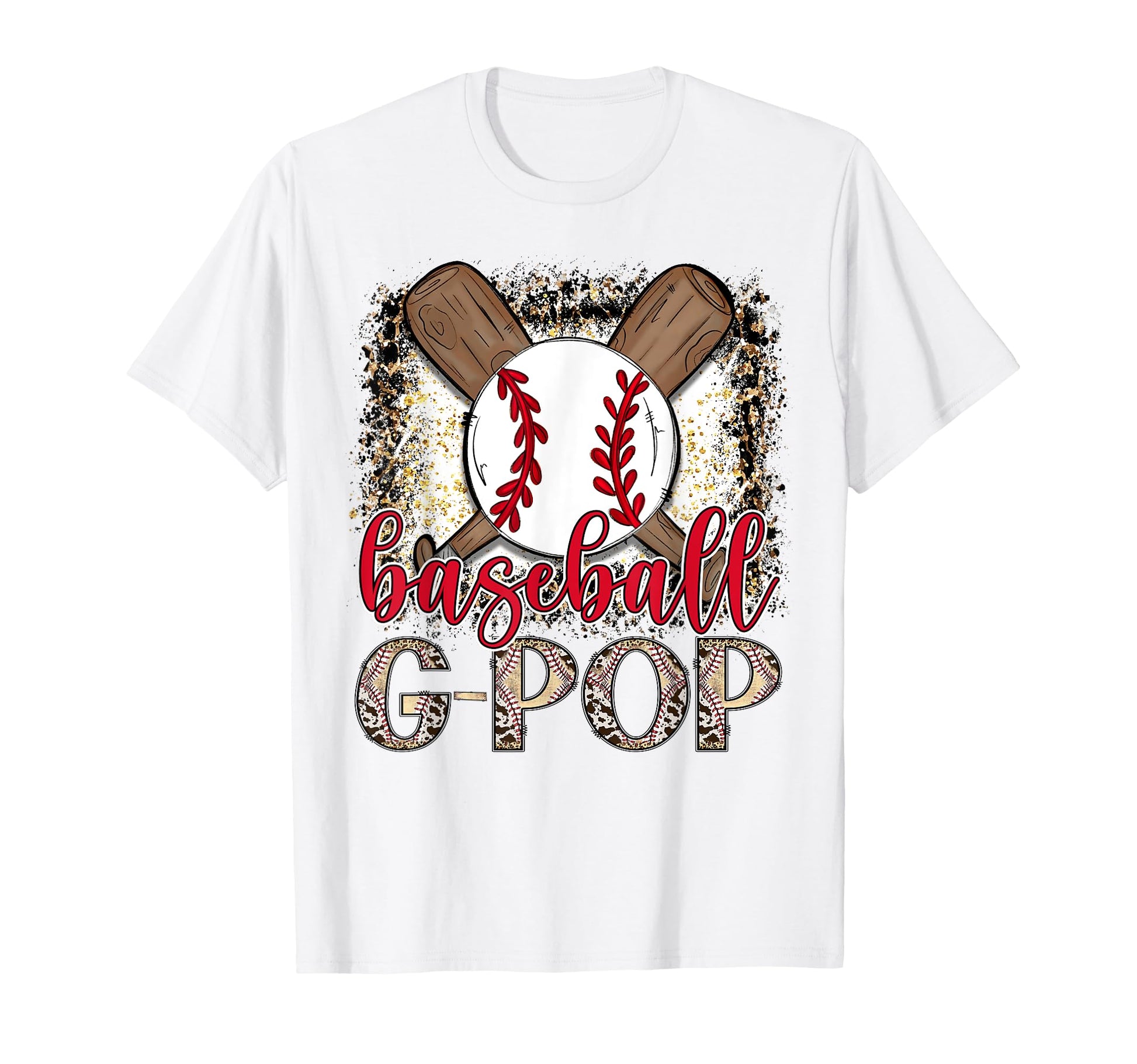 Baseball G Pop Leopard Proud Ball G T-Shirt - Fun Novelty Design Unisex - T-Shirt, Sweatshirt, Hoodie