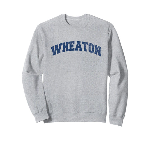 Wheaton Illinois Varsity Grey Sweatshirt - Trendy Graphic for Adults - T-Shirt, Sweatshirt, Hoodie