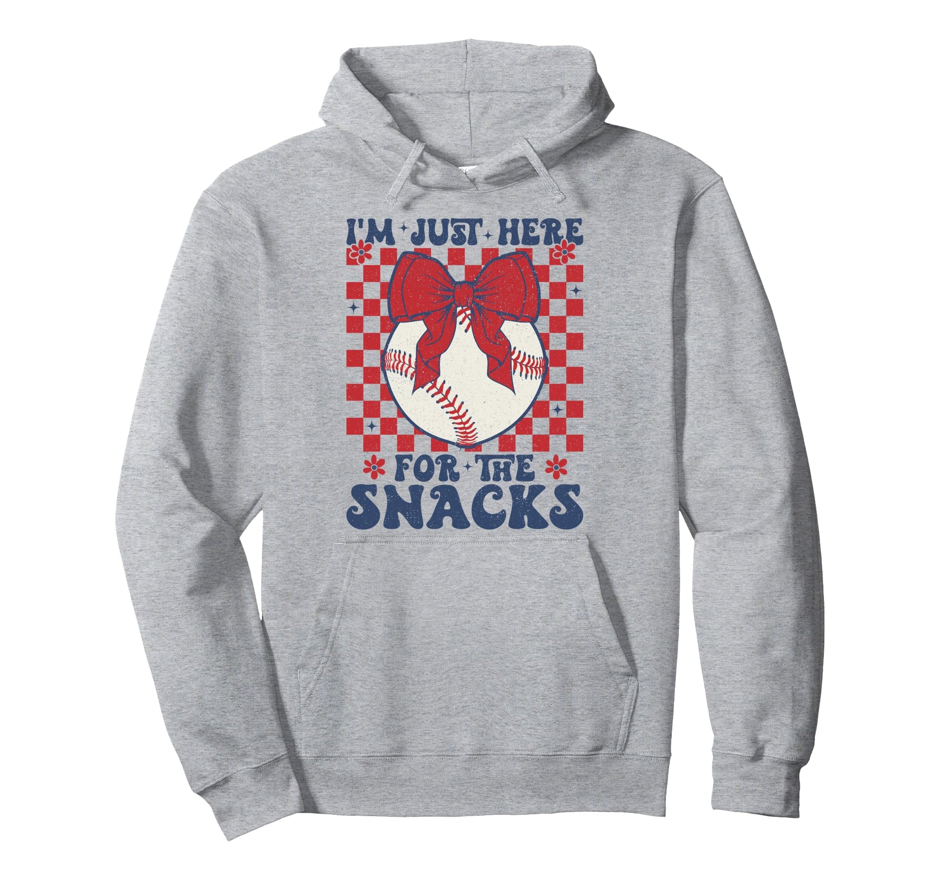 Baseball Sister Im Just Here Hoodie - Casual Everyday Wear for Adults - T-Shirt, Sweatshirt, Hoodie