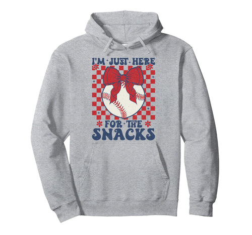 Baseball Sister Im Just Here Hoodie - Casual Everyday Wear for Adults - T-Shirt, Sweatshirt, Hoodie
