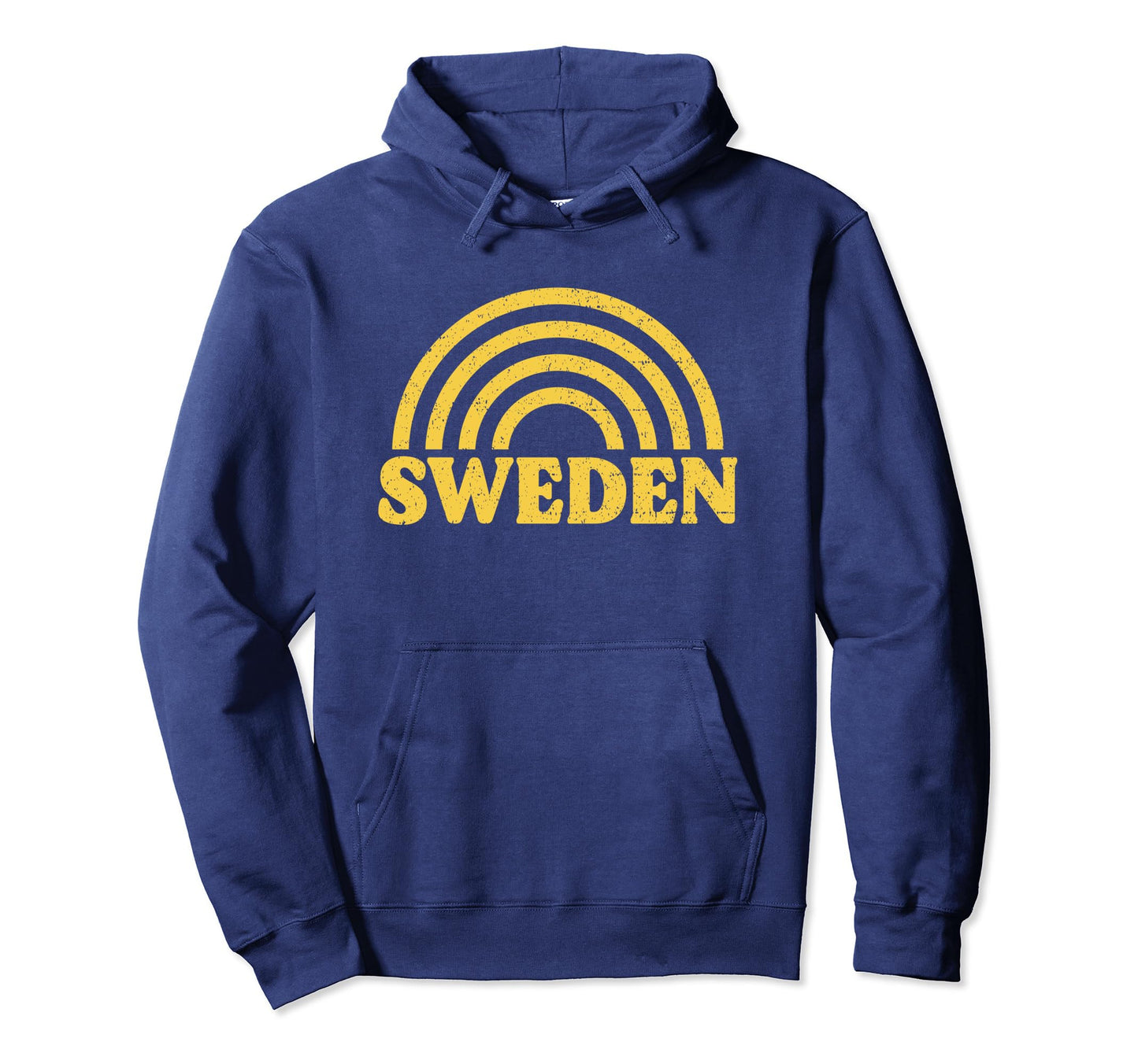 Sweden Flag Rainbow Sverige Swedish Pride Hoodie - Minimalist Print Unisex - T-Shirt, Sweatshirt, Hoodie