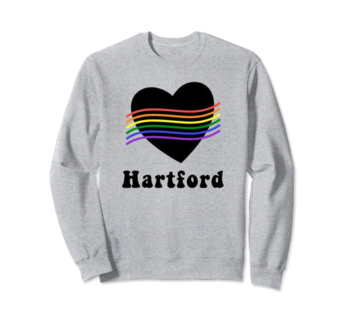 Hartford Connecticut Lgbtq Gay Pride Sweatshirt - Graphic Print Men Women - T-Shirt, Sweatshirt, Hoodie