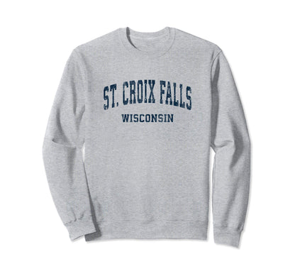 St Croix Falls Wisconsin Wi Sweatshirt - Minimalist Print for Adults - T-Shirt, Sweatshirt, Hoodie