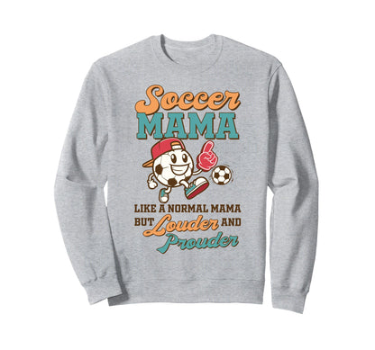 Soccer Mom Game Day Vibes Soccer Sweatshirt - Aesthetic Graphic Men Women - T-Shirt, Sweatshirt, Hoodie