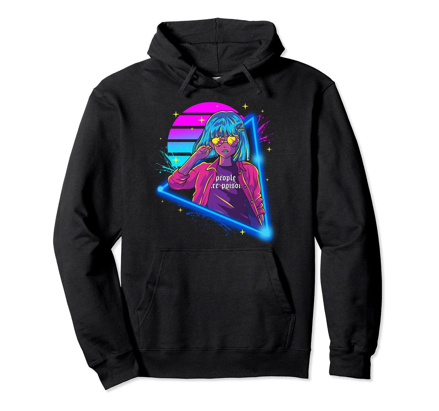 Aesthetic Japanese Vaporwave People Hoodie - Aesthetic Graphic Men Women - T-Shirt, Sweatshirt, Hoodie