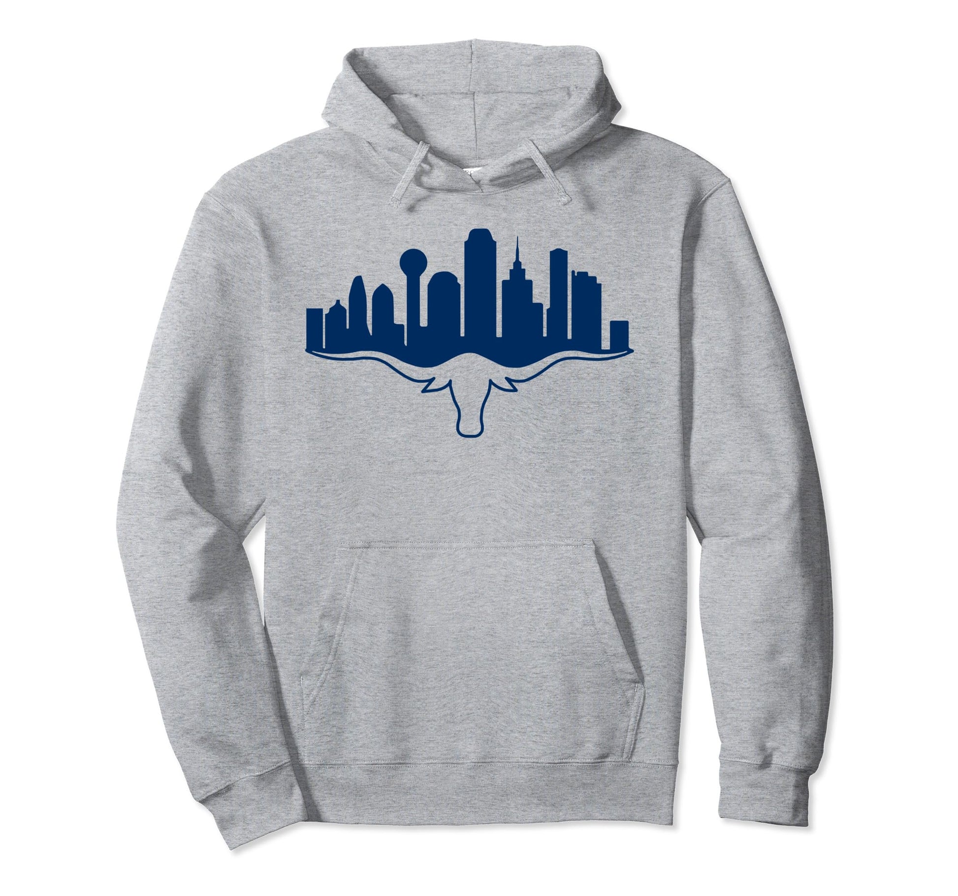 Dallas Texas Dallas Skyline Varsity Hoodie - Casual Everyday Wear Unisex - T-Shirt, Sweatshirt, Hoodie