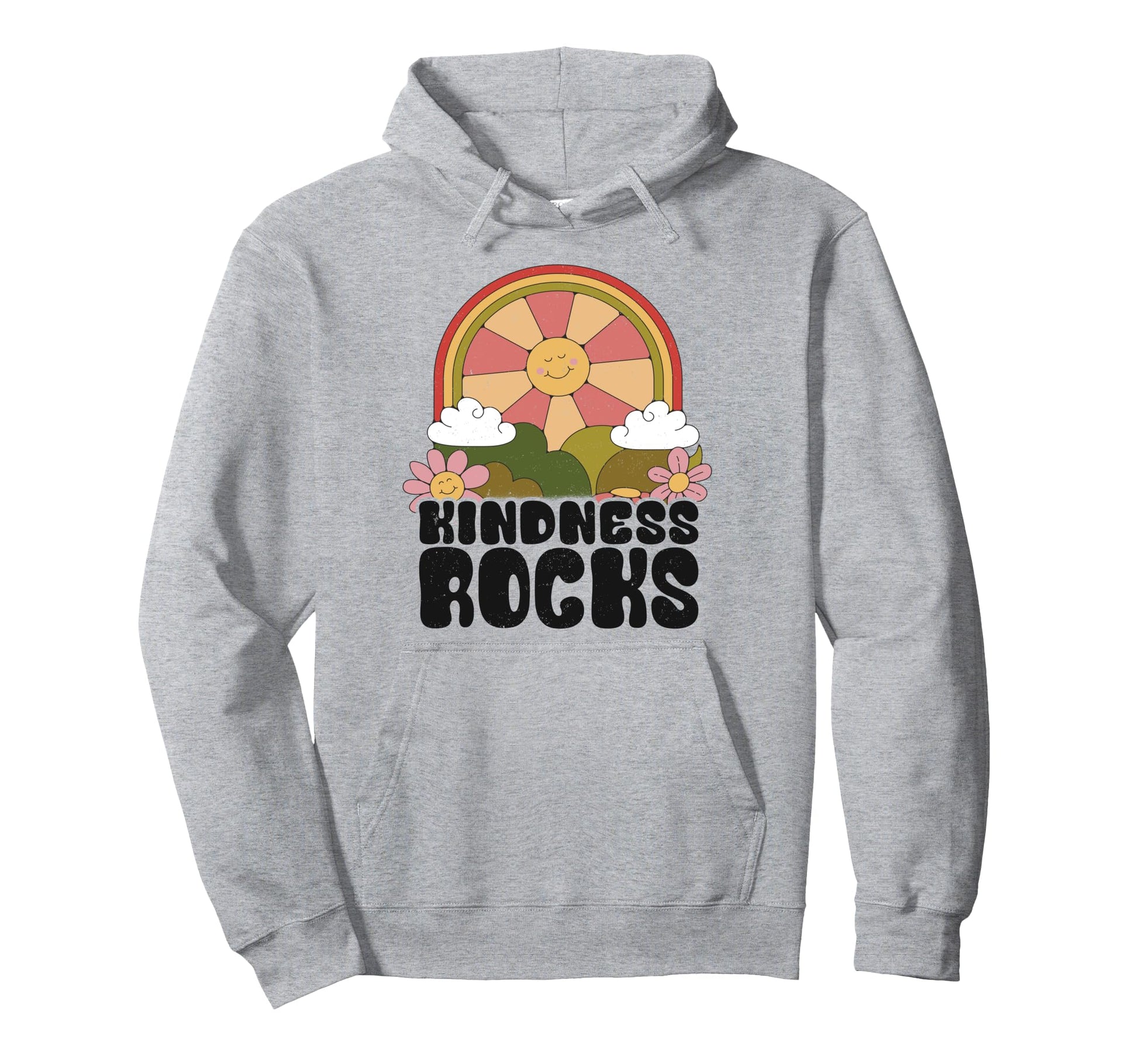 Earth Day Hippie Teacher Rainbow Hoodie - Graphic Print for Adults - T-Shirt, Sweatshirt, Hoodie