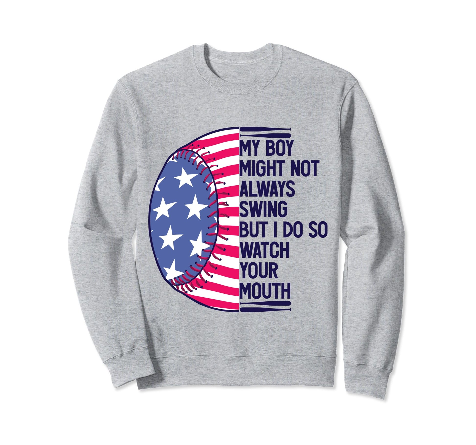 My Might Not Always Swing But I Sweatshirt - Aesthetic Graphic Men Women - T-Shirt, Sweatshirt, Hoodie
