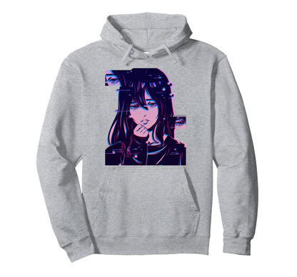 Anime Harajuku Vaporwave Aesthetic Hoodie - Aesthetic Graphic for Adults - T-Shirt, Sweatshirt, Hoodie