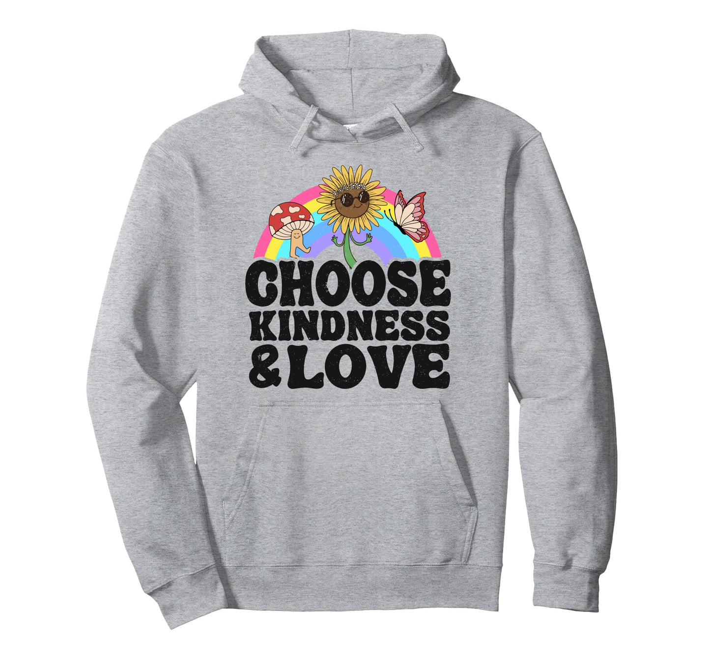 Anti Bullying Rainbow Peace Hoodie - Casual Everyday Wear for Adults - T-Shirt, Sweatshirt, Hoodie