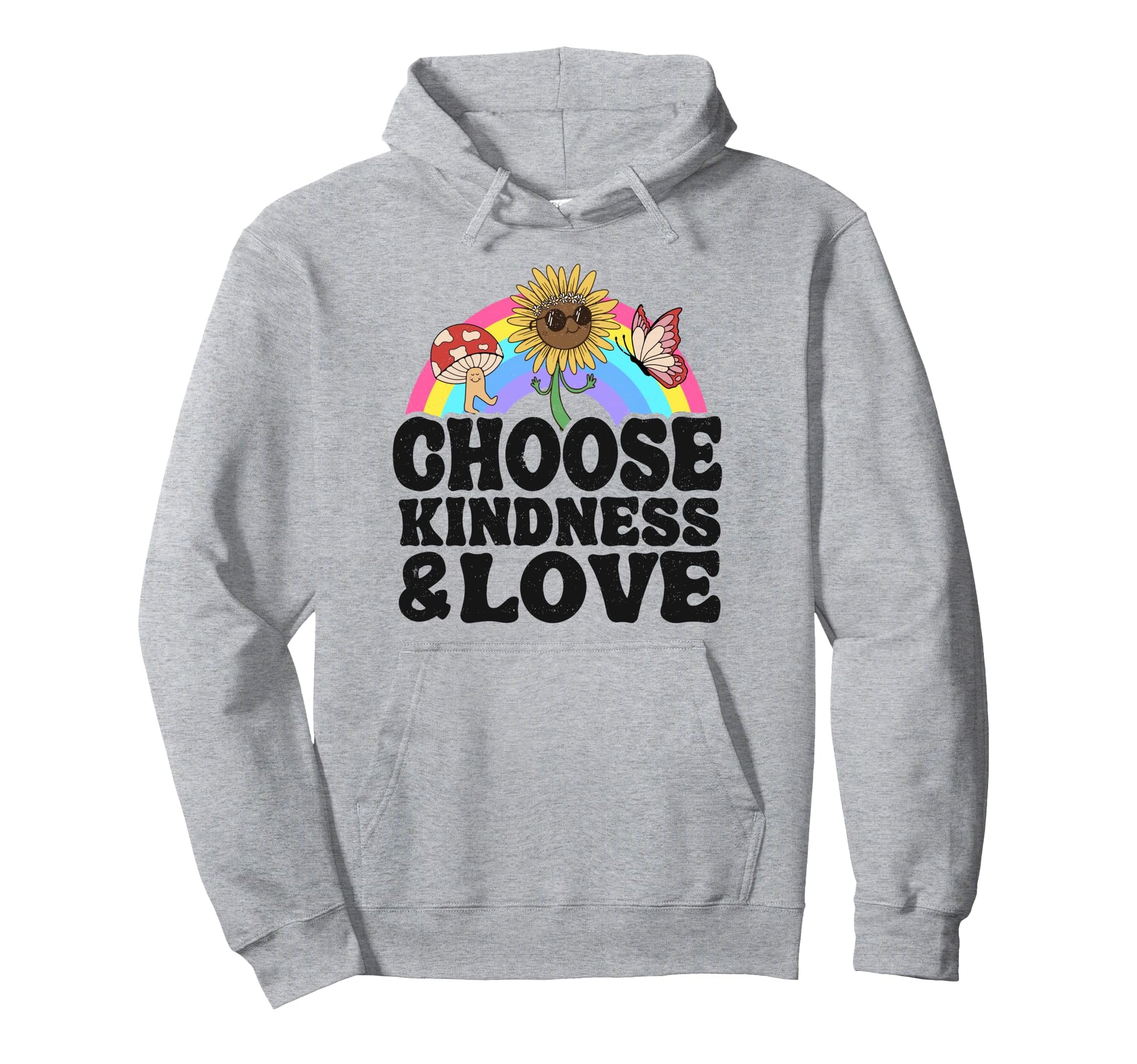 Anti Bullying Rainbow Peace Hoodie - Casual Everyday Wear for Adults - T-Shirt, Sweatshirt, Hoodie
