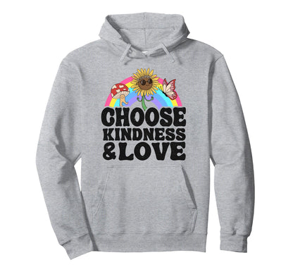 Anti Bullying Rainbow Peace Hoodie - Casual Everyday Wear for Adults - T-Shirt, Sweatshirt, Hoodie