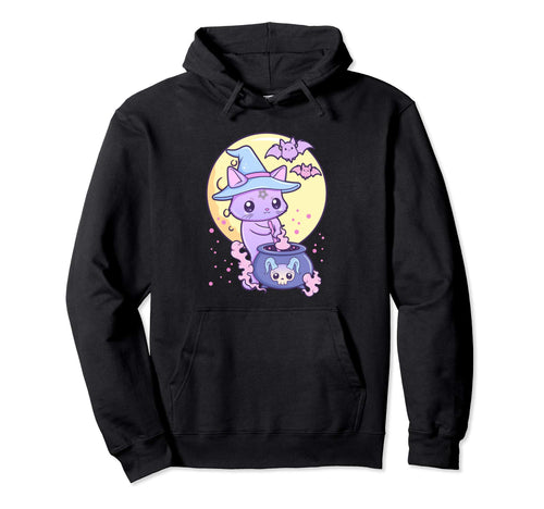 Kawaii Pastel Goth Creepy Witch Hoodie - Casual Everyday Wear for Adults - T-Shirt, Sweatshirt, Hoodie