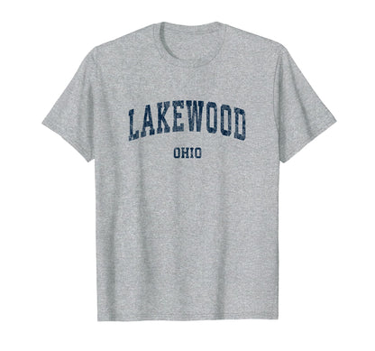 Lakewood Ohio Oh Varsity Sports Navy T-Shirt - Graphic Print Unisex - T-Shirt, Sweatshirt, Hoodie