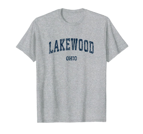 Lakewood Ohio Oh Varsity Sports Navy T-Shirt - Graphic Print Unisex - T-Shirt, Sweatshirt, Hoodie