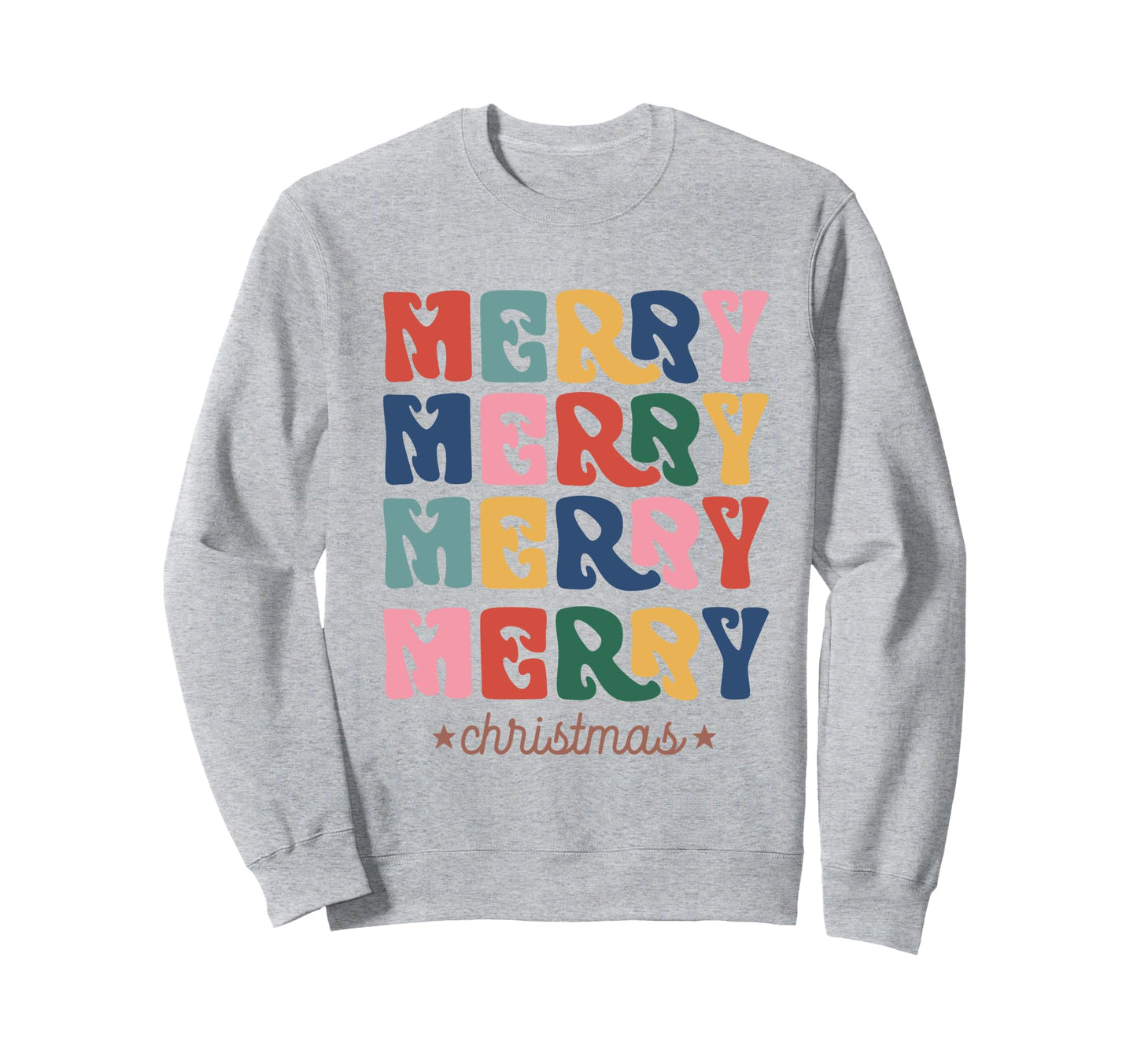 Boho Merry Colorful Aesthetic Holiday Sweatshirt - Novelty Apparel Unisex - T-Shirt, Sweatshirt, Hoodie