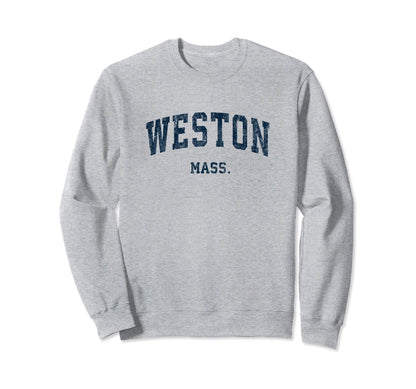 Weston Massachusetts Ma Varsity Sweatshirt - Unique Graphic for Adults - T-Shirt, Sweatshirt, Hoodie