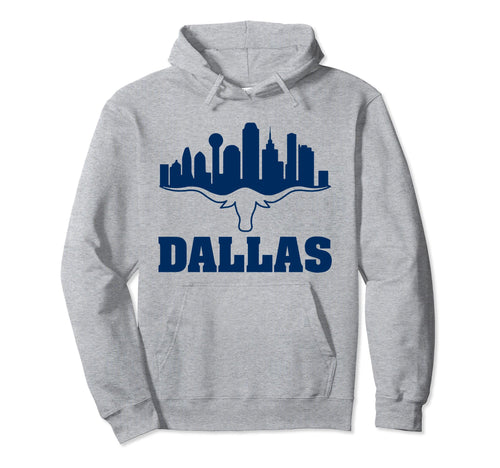 Dallas Texas Dallas Skyline Varsity Hoodie - Minimalist Print for Adults - T-Shirt, Sweatshirt, Hoodie