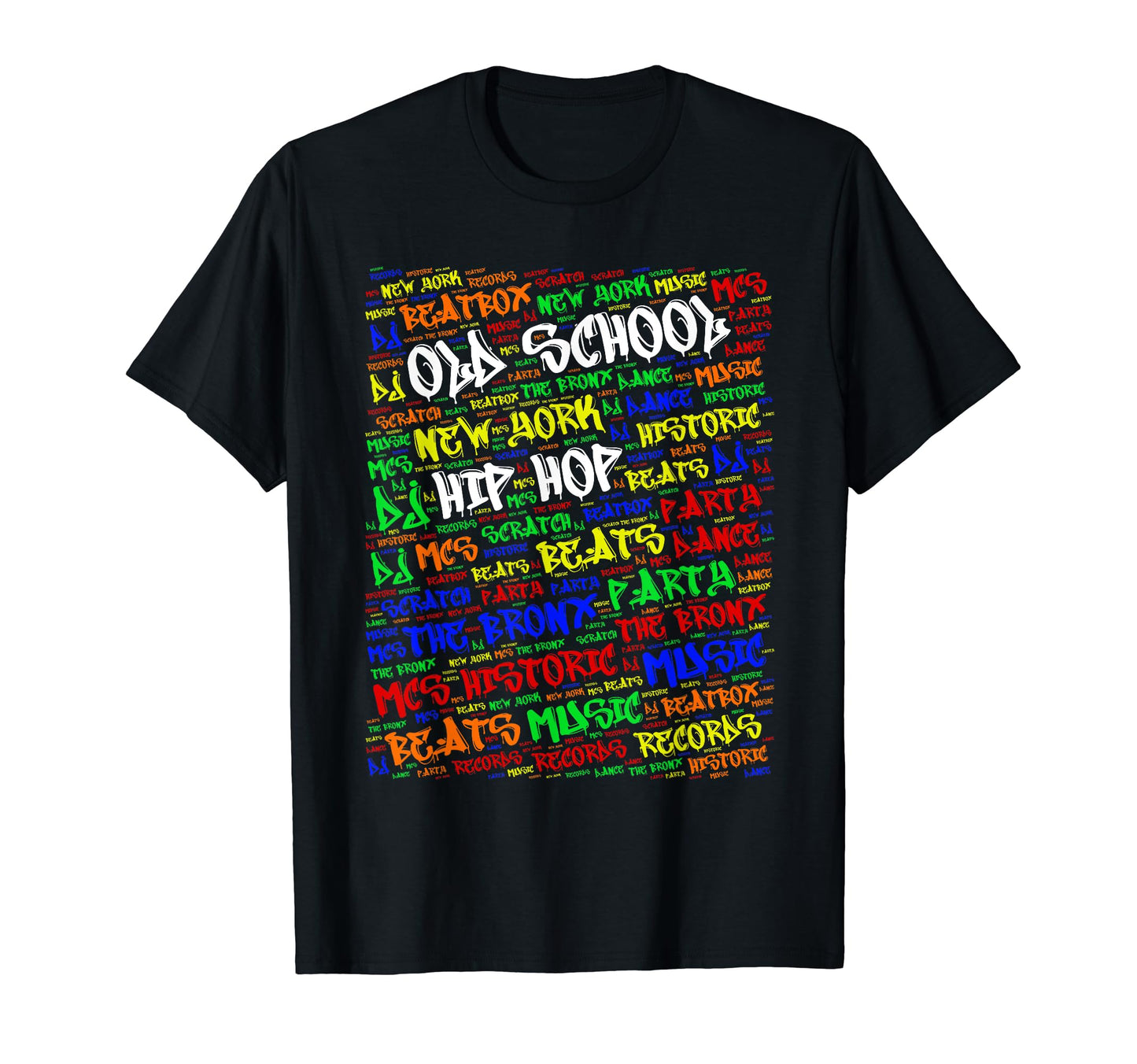 Old School Hip Hop Graffiti Bronx Tribute T-Shirt - Graphic Print Unisex - T-Shirt, Sweatshirt, Hoodie