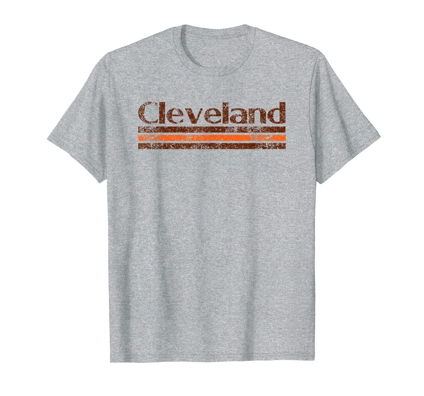 Cleveland Ohio Weathered Stripe T-Shirt - Aesthetic Graphic Men Women - T-Shirt, Sweatshirt, Hoodie