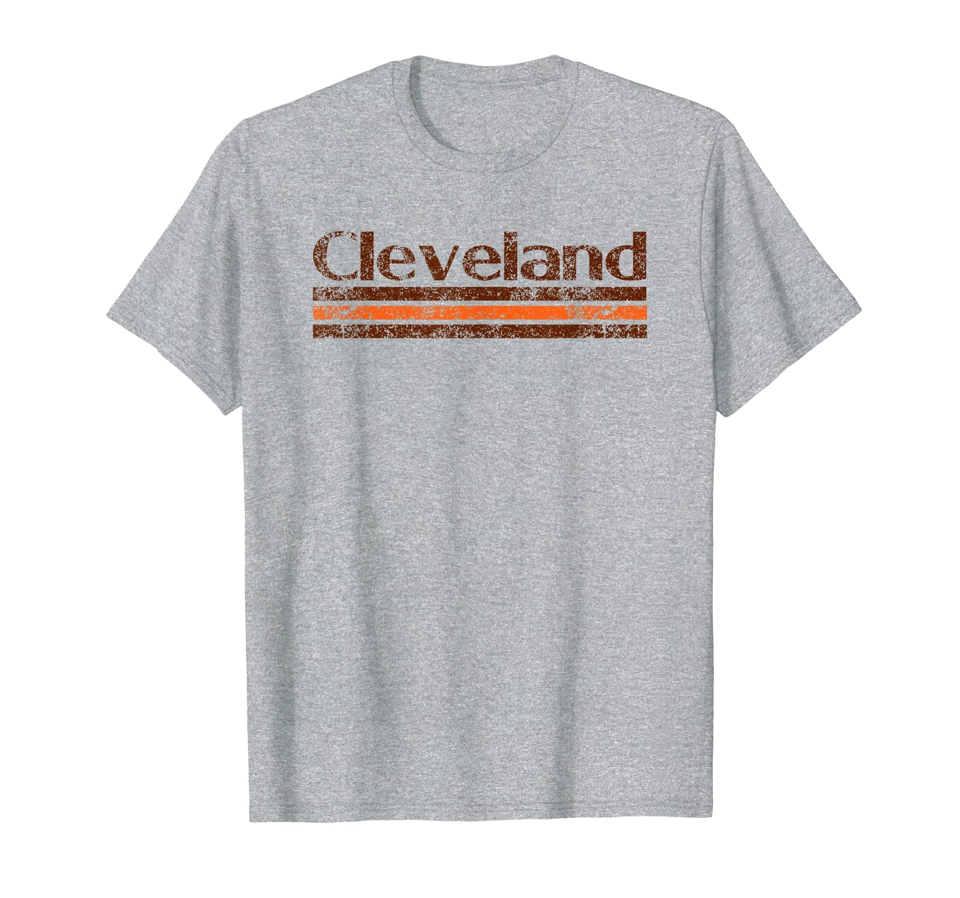 Cleveland Ohio Weathered Stripe T-Shirt - Aesthetic Graphic Men Women - T-Shirt, Sweatshirt, Hoodie