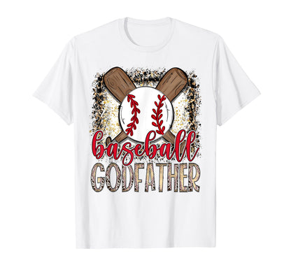 Baseball Godfather Leopard Proud Ball T-Shirt - Novelty Apparel for Adults - T-Shirt, Sweatshirt, Hoodie