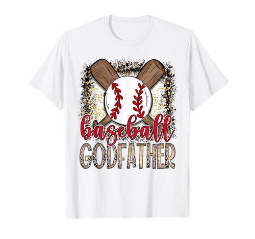 Baseball Godfather Leopard Proud Ball T-Shirt - Novelty Apparel for Adults - T-Shirt, Sweatshirt, Hoodie