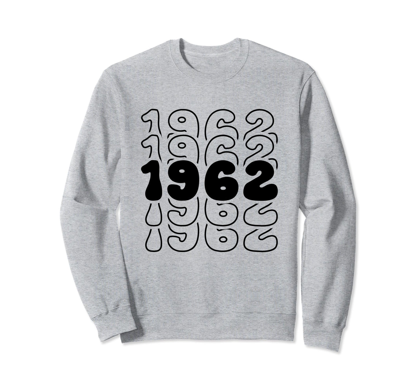 62 Year Old Groovy 62Nd Birthday Sweatshirt - Trendy Graphic for Adults - T-Shirt, Sweatshirt, Hoodie