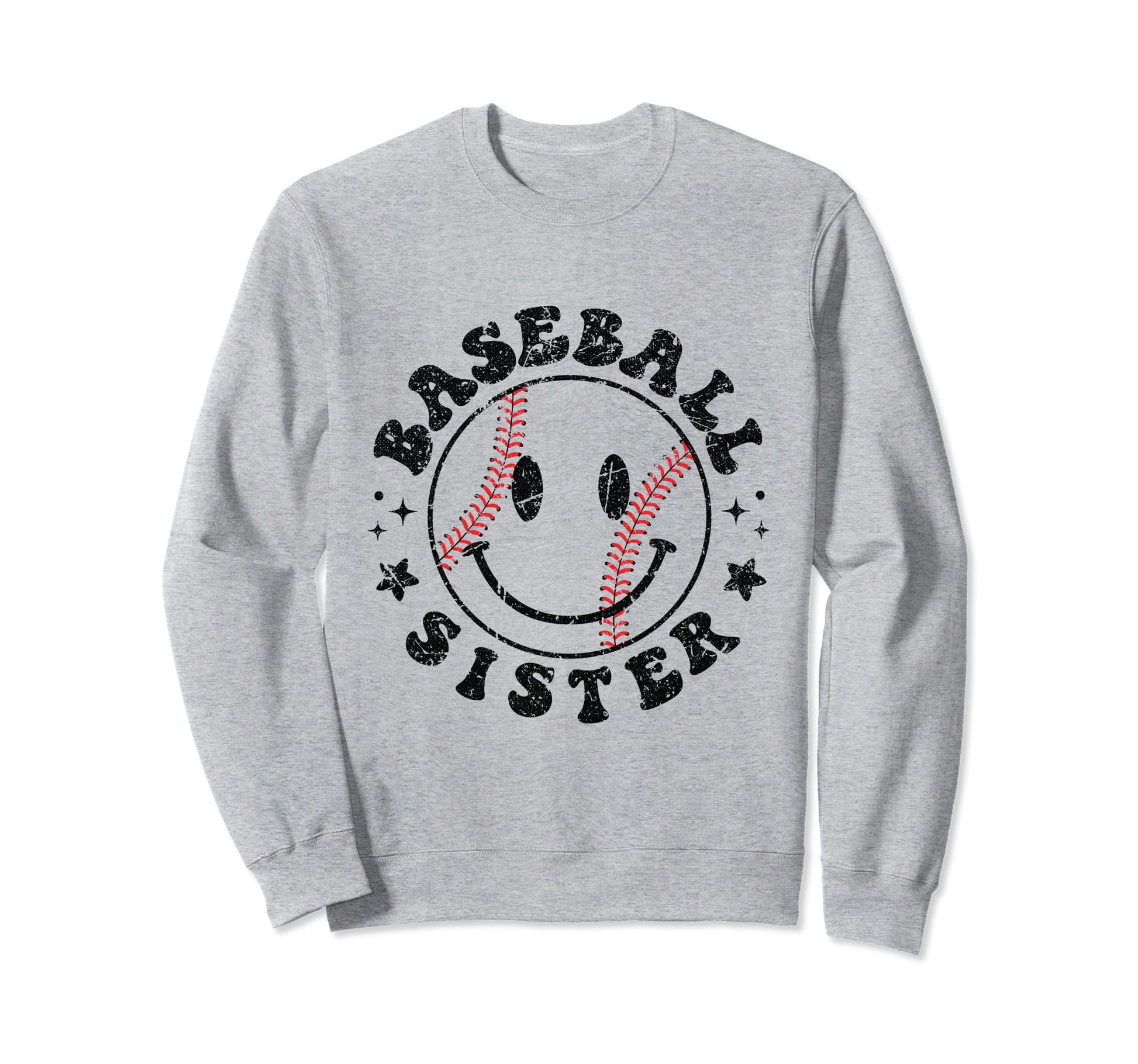 Baseball Sister Funny Sporty Sweatshirt - Graphic Print for Adults - T-Shirt, Sweatshirt, Hoodie