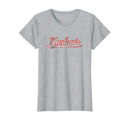 Kashmir Varsity Distressed Throwback T-Shirt - Unique Graphic Unisex - T-Shirt, Sweatshirt, Hoodie