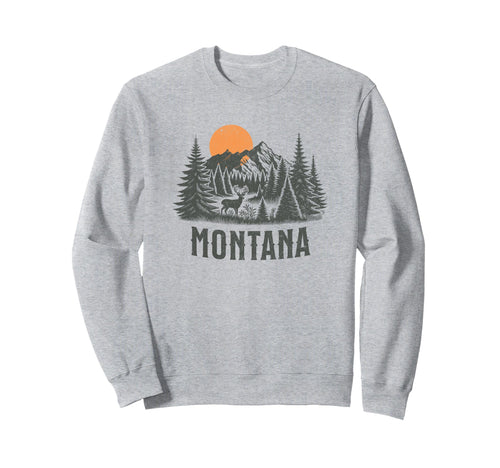 Montana Vacation Glacier National Sweatshirt - Custom Art Print for Adults - T-Shirt, Sweatshirt, Hoodie