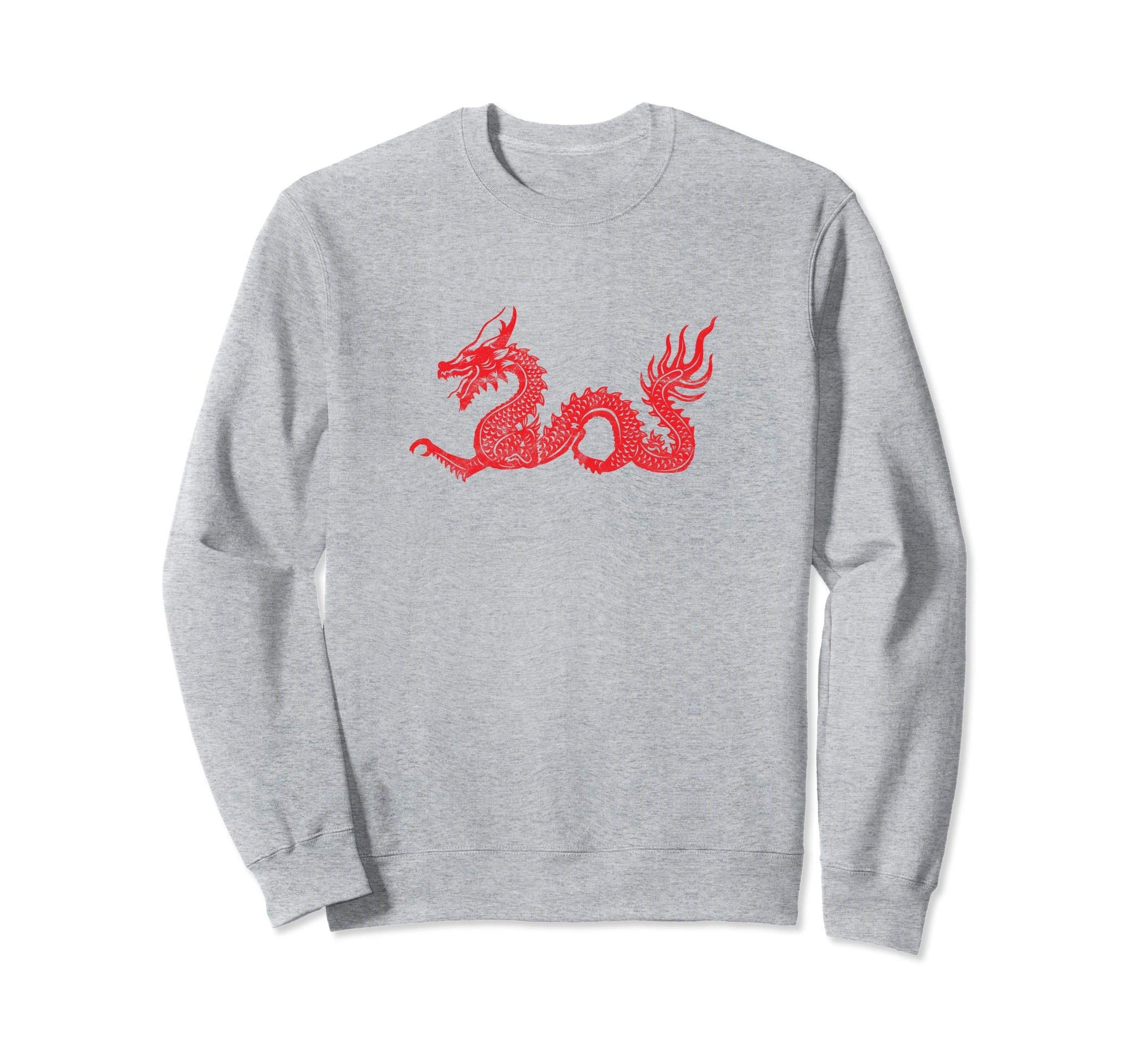 Japanese Asethetic Dragon Grunge Sweatshirt - Streetwear Style for Adults - T-Shirt, Sweatshirt, Hoodie