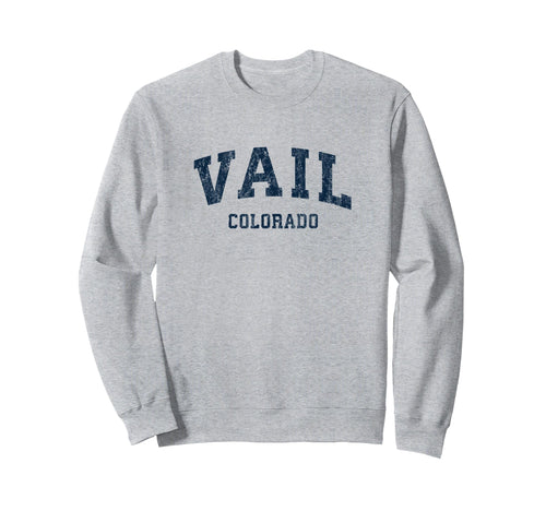 Vail Colorado Co Varsity Sports Navy Sweatshirt - Graphic Print Men Women - T-Shirt, Sweatshirt, Hoodie