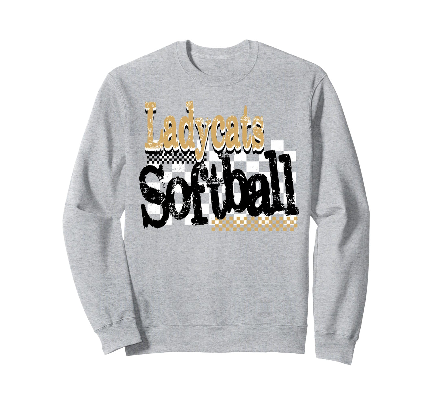 Ladycats Softball Mom Game Sweatshirt - Casual Everyday Wear for Adults - T-Shirt, Sweatshirt, Hoodie