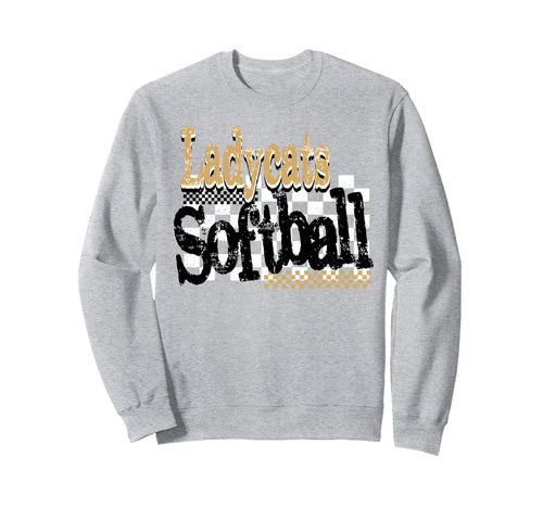 Ladycats Softball Mom Game Sweatshirt - Casual Everyday Wear for Adults - T-Shirt, Sweatshirt, Hoodie