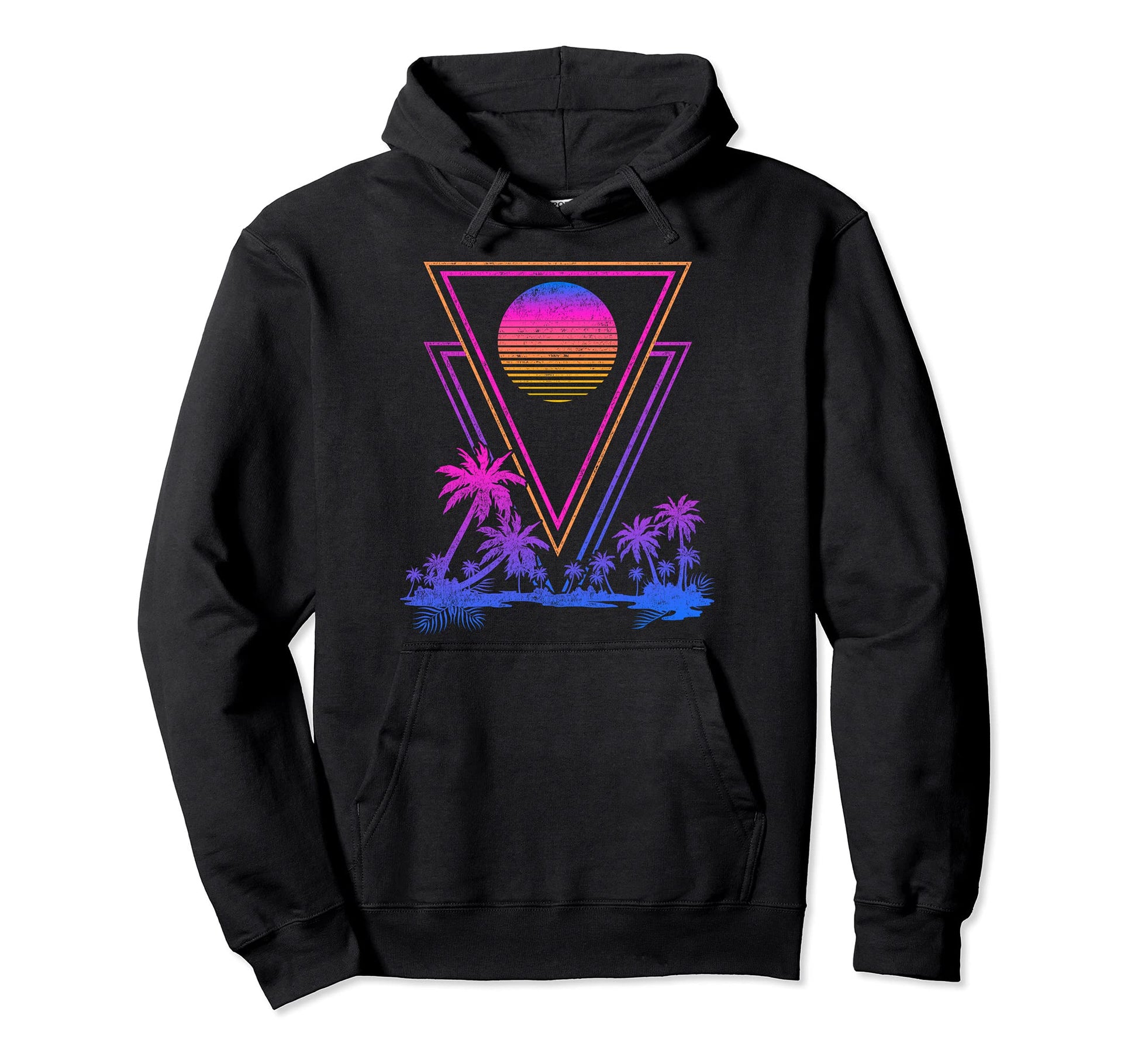 Tropical 80S Vaporwave Art 90S Aesthetic Hoodie - Minimalist Print Unisex - T-Shirt, Sweatshirt, Hoodie